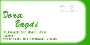 dora bagdi business card